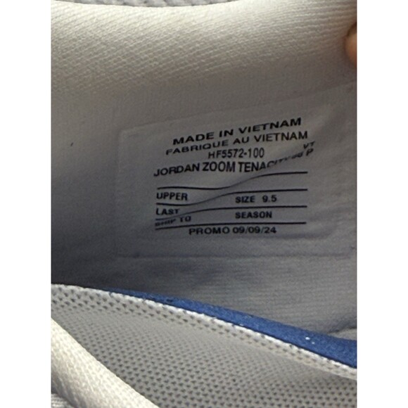 Nike Air Jordan Zoom Tenacity 88 Size 9.5 White Cement Promo Sample HF5572-100 main image 6